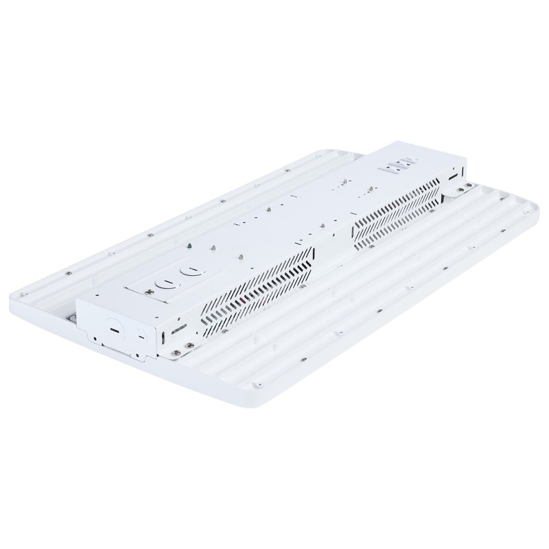DEL linéaire haute hauteur 240/220/180 watts sélectionnable 3K / 4K / 5K CCT angle de faisceau sélectionnable finition blanche 120-347 Volt