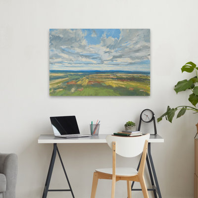 Arial and Clouds Sweeping Views Art