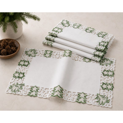 Récapitulatif de 18" nappe brodés Salley