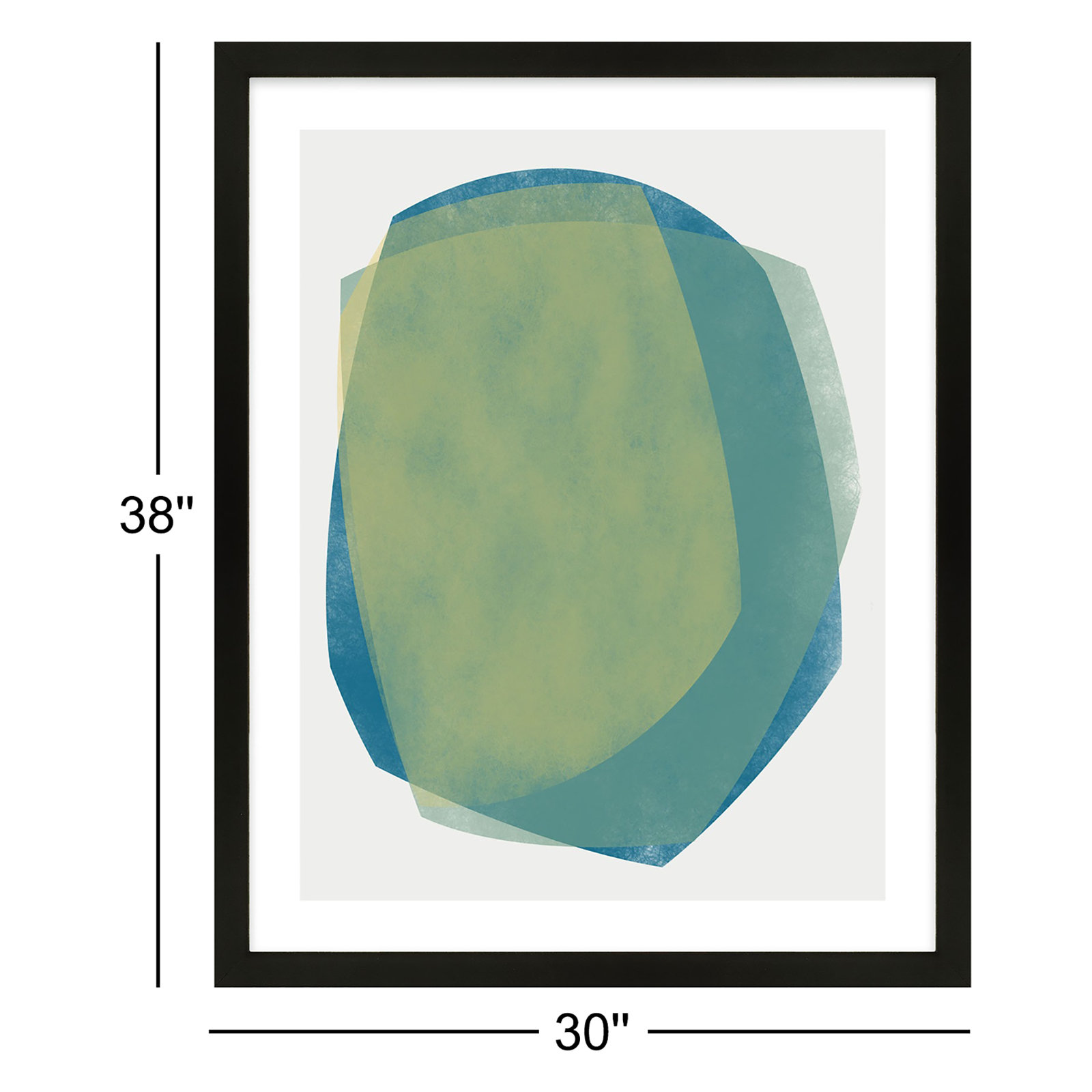 Didi "Eclipse 5" Painting by Jacques Pilon, 38" H x 30" W, Black
