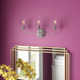 Verbena 3 Light Transparent Dimmable Vanity Light