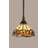 Stem Hung Mini Pendant Shown In Black Copper Finish With 7” Roman Jewel Art Glass-32464892