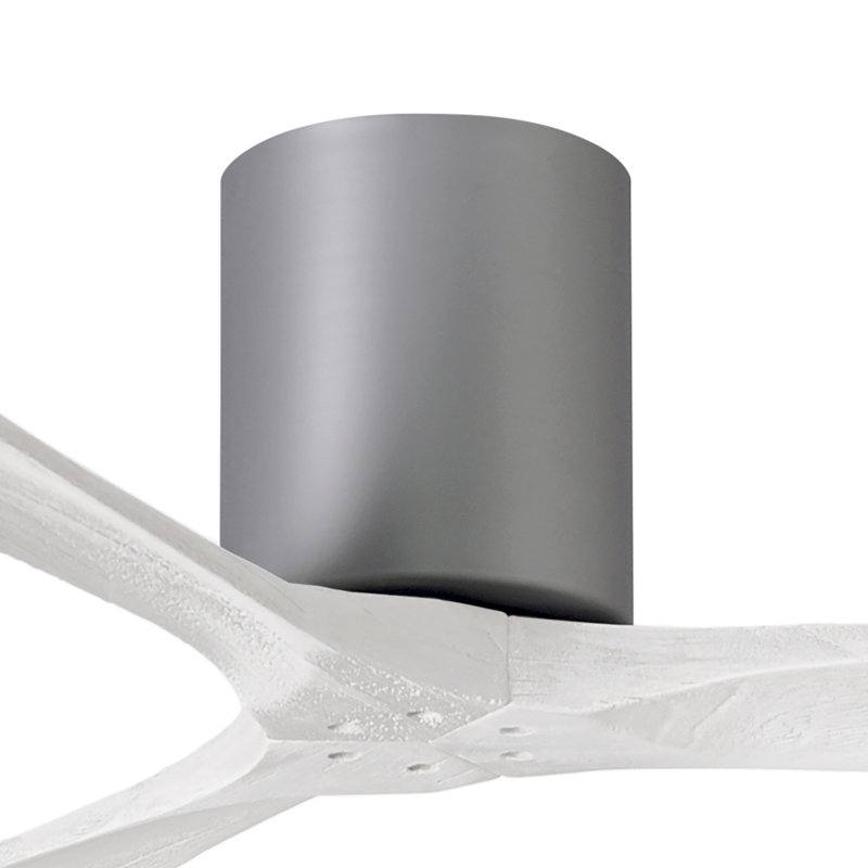 Irene Ceiling Fan, Brushed Nickel, Matte White, 42"