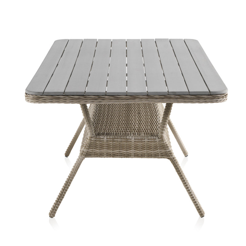 Strongsville Rectangular Metal Outdoor Dining Table , 100cm cm W 100cm cm D