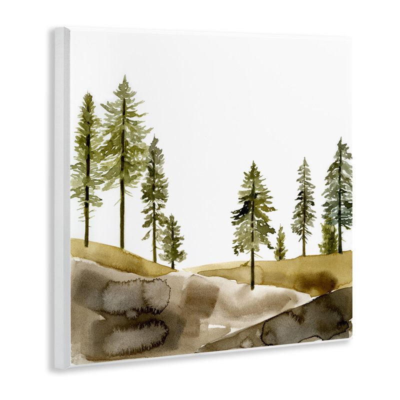 "Pine Tree Forest Landscape" par Jacob Green, reproduction d’art