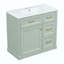 Meuble-lavabo de salle de bain avec lavabo, armoire avec 4 tiroirs, porte à fermeture en douceur et tablette réglable, lavabo en céramique, meuble-lavabo moderne pour l'organisation de la salle de bain-936644176-936644181