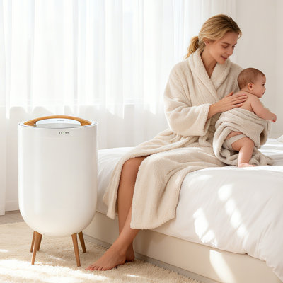 Seau à serviettes chauffant Smart Touch avec lumière et Bluetooth