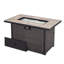 Table de foyer d'extérieur au propane H 25,6 po x l 42,8 po Pieres