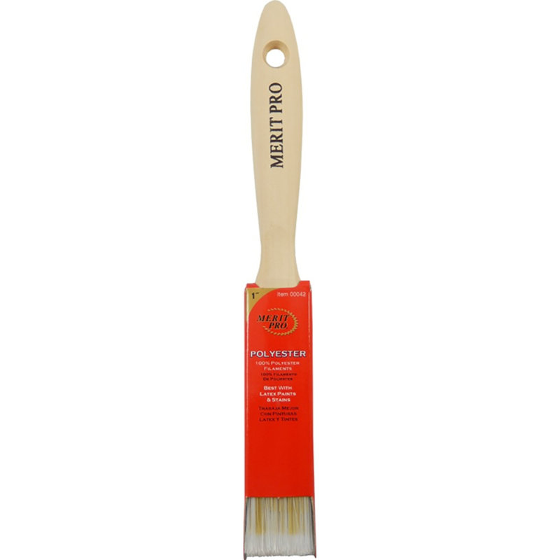 Pinceau 100% polyester 1 po Merit Pro 00042 - 1PK