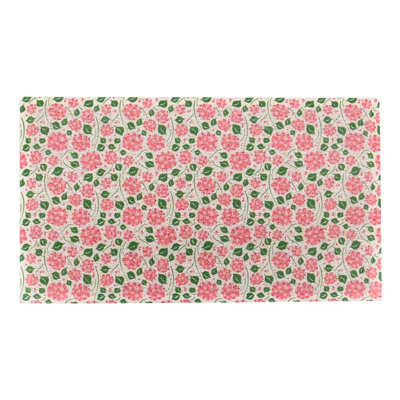 Non-Slip Floral Doormat