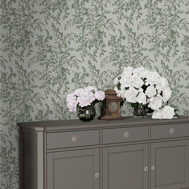 Papier peint sauge Daisy-Lyn Laura Ashley