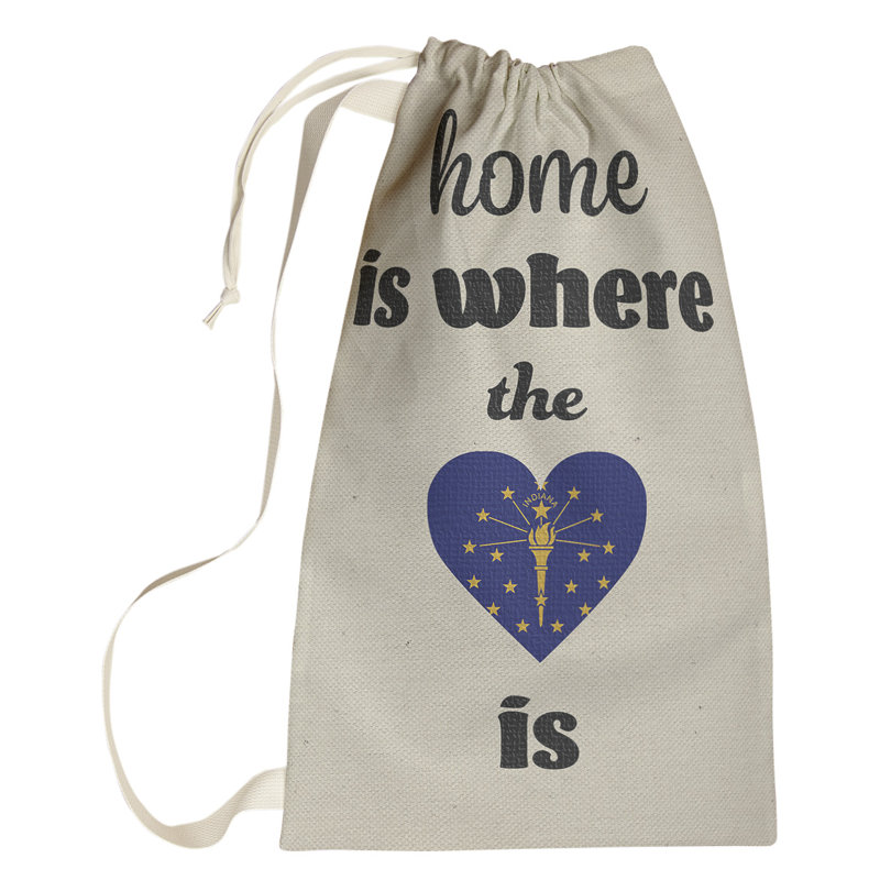 Sac à lessive Heart, Petit (H 64 po x l 20 po x 1,5 po), Indiana