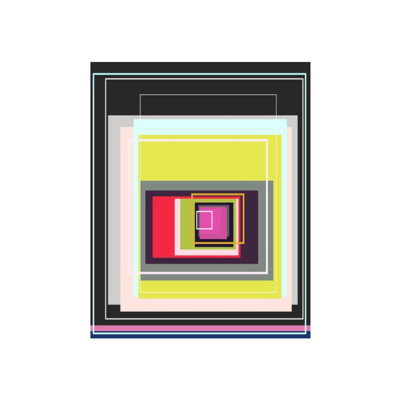 «Color Blocks IV» par Guseul Park - impression, Mat, H 30 po x l 24 po