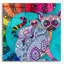 Art mural en verre épique «Jungle Safari 13» par Hello Angel, 12 po x 12 po-683251278