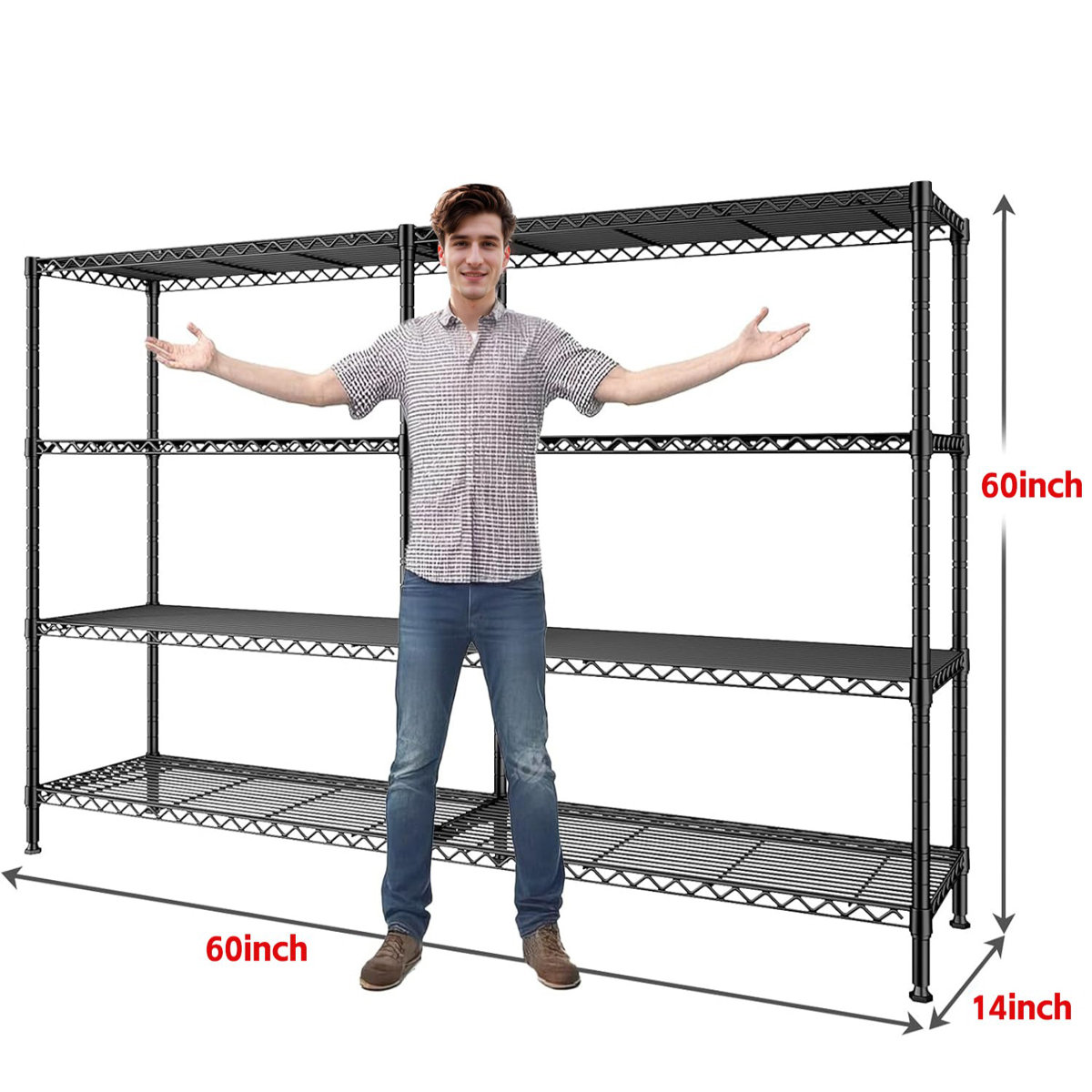 WFX Utility™ Steel Height Adjustable Shelving Unit Covertible Corner ...