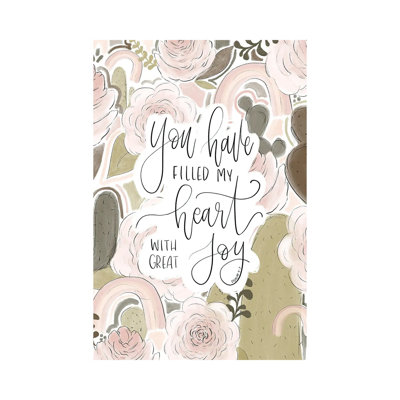 Psalm 4:7 1 Piece Wrapped Canvas Wall Art