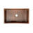 30" Hammered Copper Single Basin Kitchen Sink