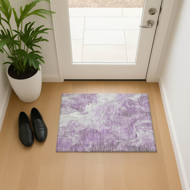 Premium Machine Washable Mehara AMF1687 Abstract Rug, Rectangle 1'8" x 2'6"