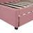 Upholstered Daybed with Trundle  Sofa Bed Frame No Box Spring Needed, Linen Fabric-1475023681