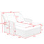 Chaise longue d'extérieur en rotin double avec coussins et dossier réglable-6063805-6063807