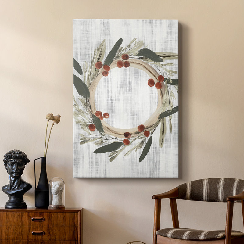 Art des Fêtes de Noël CCXCVI - galerie sur mesure Cavas, H 18 po x l 12 po