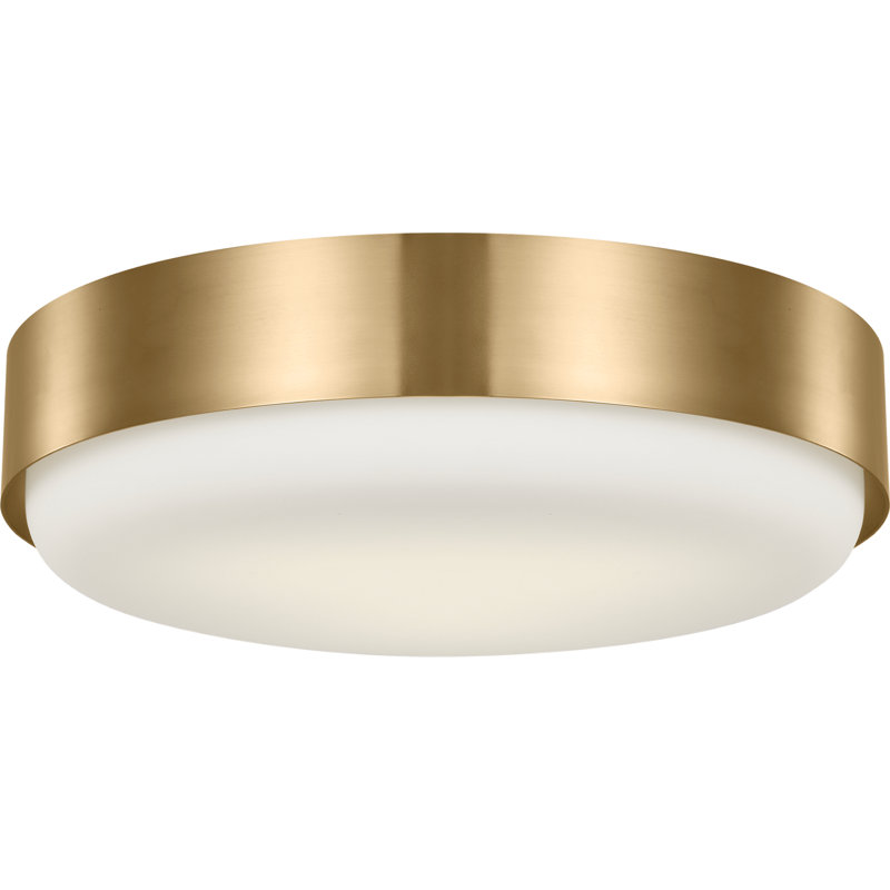 Casas 3 - Light LED Flush Mount, Estate Brass, 4