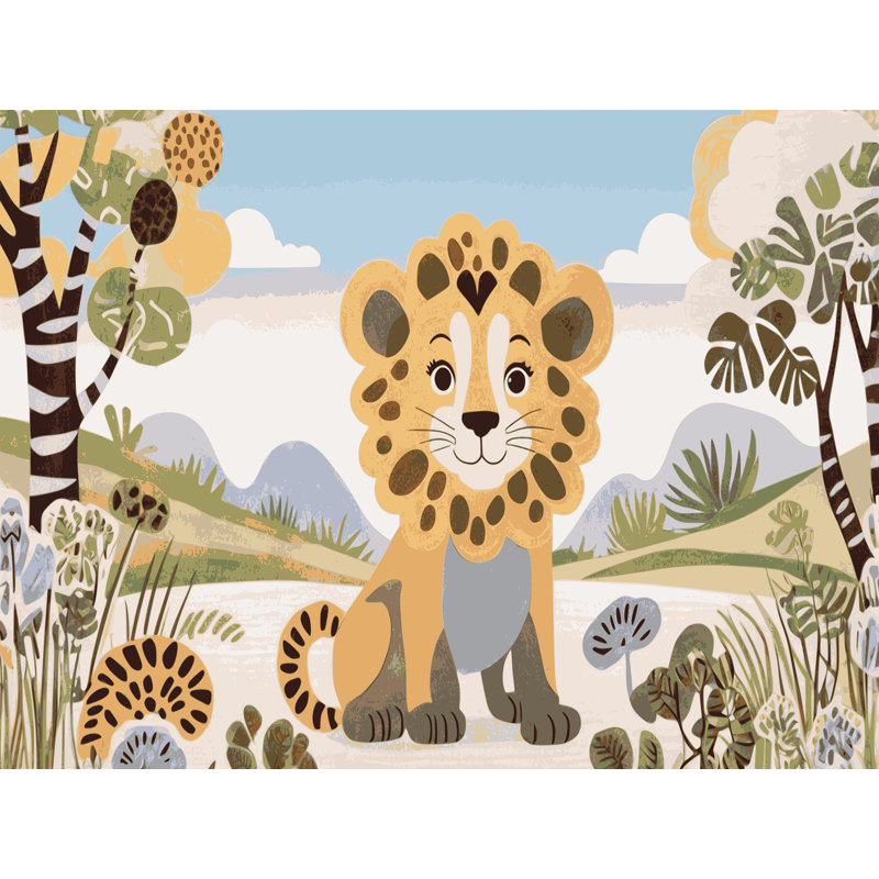 Tapis pour enfants East Urban Home, Rectangulaire 7 pi x 10 pi