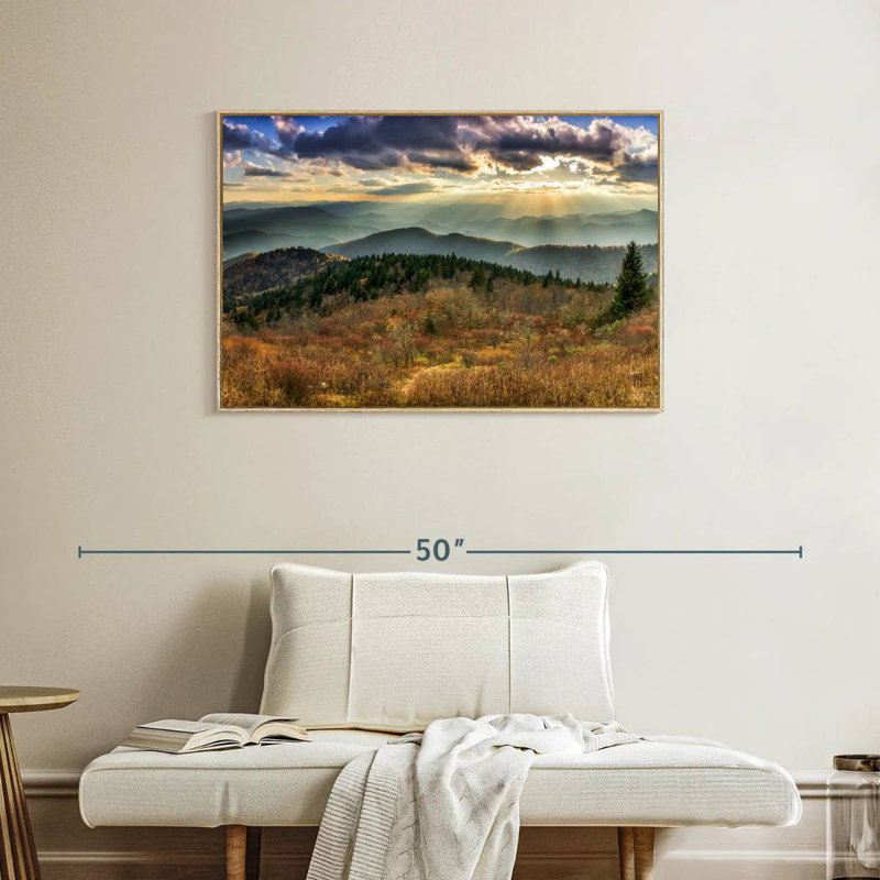 Parc national des Great Smoky Mountains, Cadre flottant en bois naturel, 37 po x 25 po