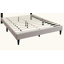 Modern Vintage Look Burlap Fabric Nailhead 1pc Bed-105503485