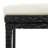 Wildon Home® 5 Piece Patio Bar Set Black Solid Wood Acacia And Poly Rattan-983840898-983840899
