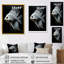 Océanic minimaliste noir et blanc papillon poisson I - art mural poisson papillon-1058114898-1058114902