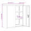 Marielos File Cabinet 90x40x105 cm Steel-1184147726