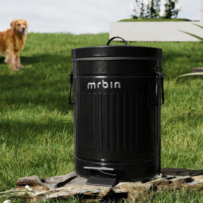 Poubelle à crotte avec couvercle MRBIN, 6 L, noir, HMAYO0108