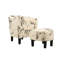 Chaise d'appoint et repose-pieds