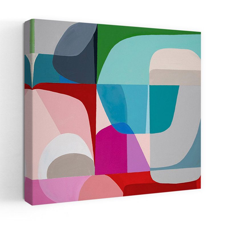 Art contemporain abstrait, H 18 po x l 18 po