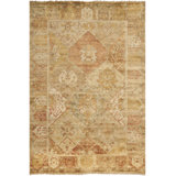 Oushak Oriental Hand-Knotted Wool Gold/Brown Area Rug