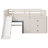 Low Loft Bed With Slide & Storage-740969087
