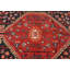 Tapis oriental rétro rouge tribal 3 pi 7 po x 6 pi