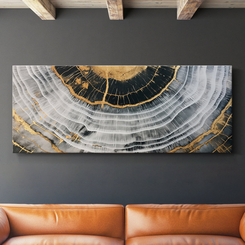 Toile tendue avec châssis abstrait Series # # XXI-Abstract, H 12 po x l 30 po