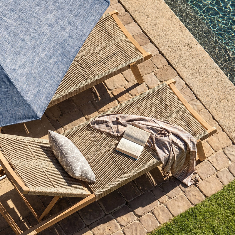 Saulean Outdoor Rope Chaise Lounge Set