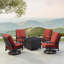Ensemble de conversation d'extérieur pour 4 personnes avec coussins Paigelyn-414636127