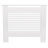 Tall Horizontal Slats Radiator Cover Wood Cabinet Modern Radiators Shelf Thicken White-100737106