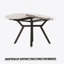 Ensemble de table de salle à manger 5 pièces, table de salle à manger extensible avec 4 chaises rembourrées