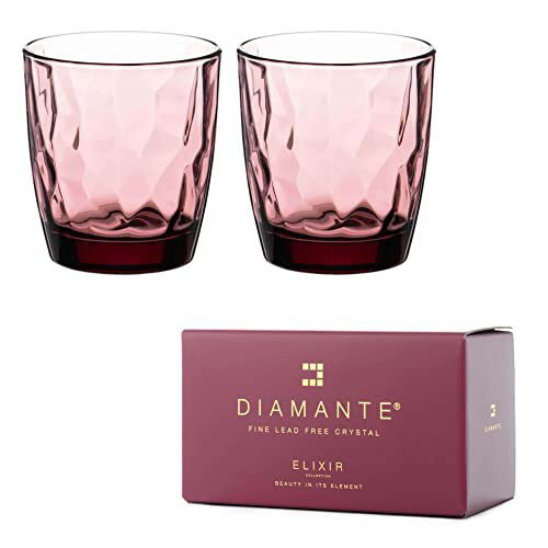 All Rounder Coloured Tumblers â€˜Mosaic' - Set of 2, Pink