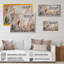 «Rosska Gold Glamour Feathers Of Boho Fantasy I», reproduction sur toile-88528587-88528590