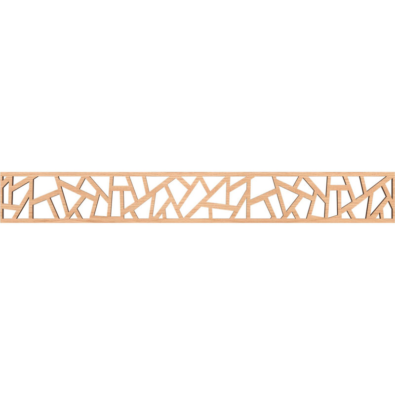 Moulure en bois Harrisburg, H 6 po x l 46,5 po x P 0,375 po, Noyer blanc