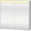 Surface Mount or Recessed Frameless 2 Door Medicine Cabinet with LED Lighting-71415180