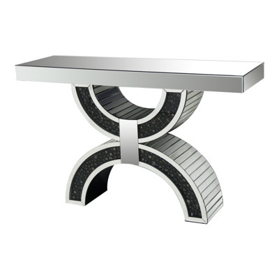 Console Table, Faux Crystals