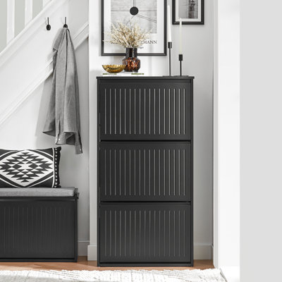 12 Pair Flip Down Shoe Storage