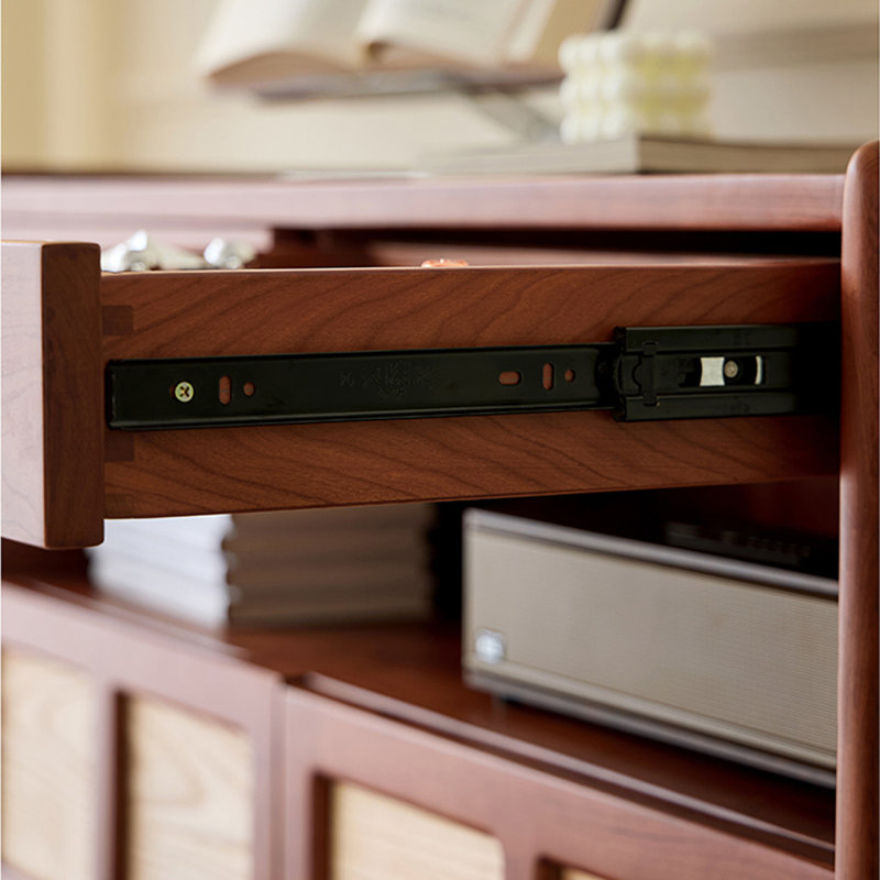 Elegant Storage Cabinet with Retro Handles